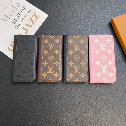 MONOGRAMM-LEDER-KARTENHÜLLE GALAXY-HÜLLE FÜR SAMSUNG