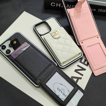 Elegante iPhone-Hülle aus Leder zum Umhängen