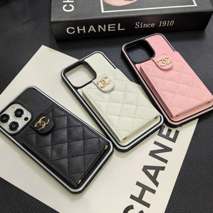 Elegante iPhone-Hülle aus Leder zum Umhängen