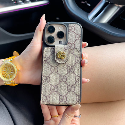 Custodia per iPhone a tracolla di lusso con portacarte & Tracolla