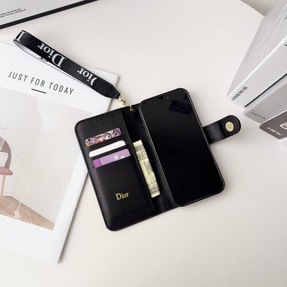 Módní elegantní vzorované pouzdro na iPhone s odnímatelným řemínkem na zápěstí