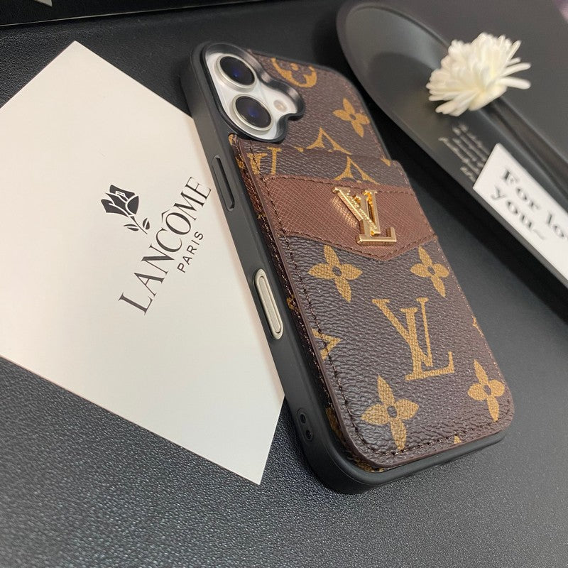 Custodia per carte di lusso Custodia per iPhone a colori classici
