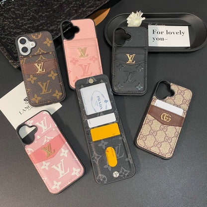 Custodia per carte di lusso Custodia per iPhone a colori classici