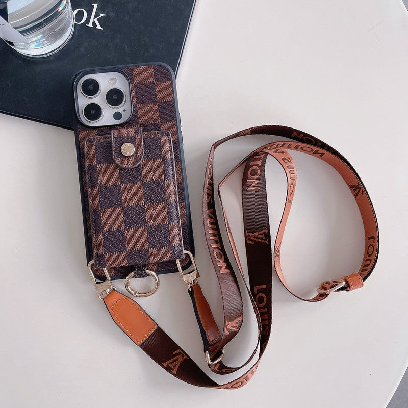 Lyxig kortväska Classic Chain iPhone-fodral