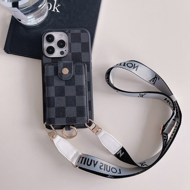 Lyxig kortväska Classic Chain iPhone-fodral