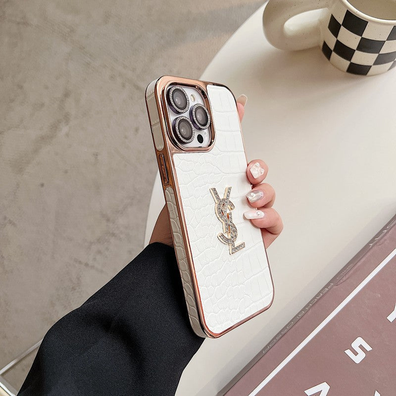Saint Colour Læder Rose Gold iPhone etui