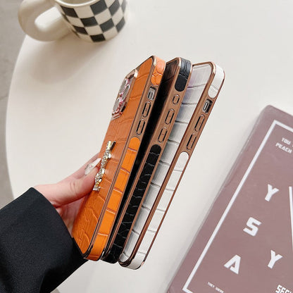 Saint Colour Læder Rose Gold iPhone etui