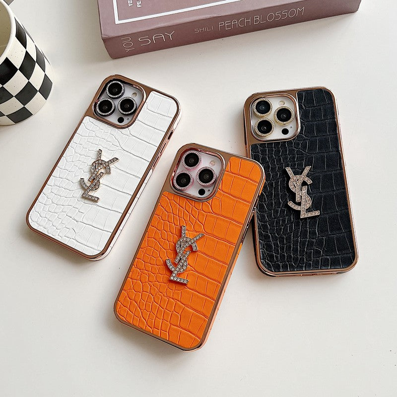 Saint Colour Læder Rose Gold iPhone etui