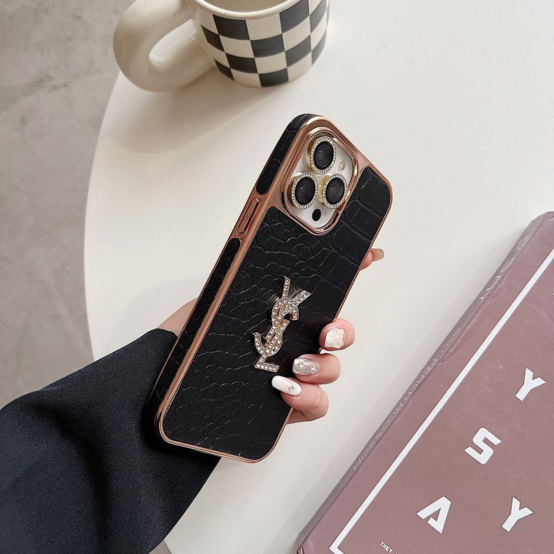 Saint Colour Læder Rose Gold iPhone etui