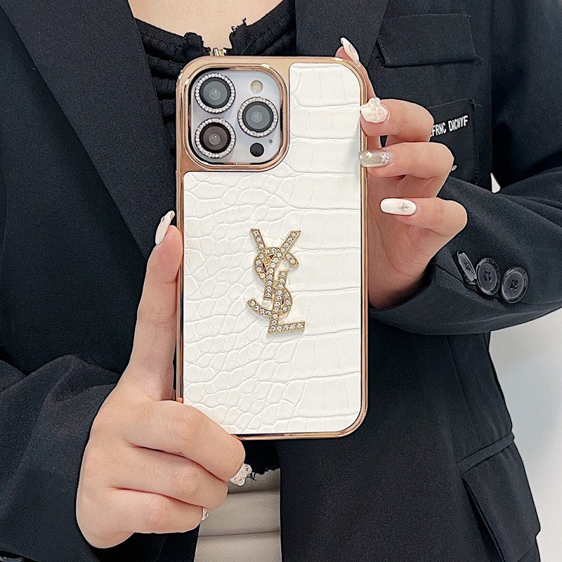 Saint Colour Læder Rose Gold iPhone etui