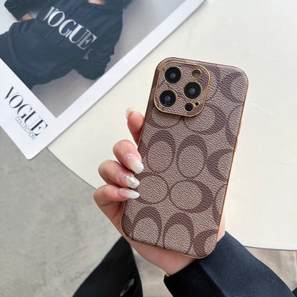 Klassiek leren iPhone-hoesje