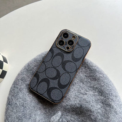 Klassiek leren iPhone-hoesje