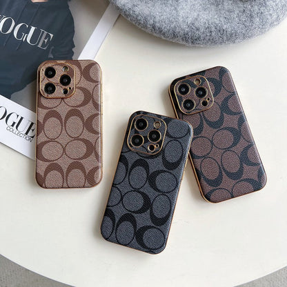 Klassiek leren iPhone-hoesje