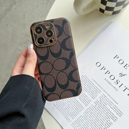 Klassiek leren iPhone-hoesje