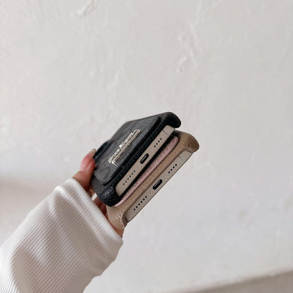 Étui pour iPhone en cuir pour sac à cartes classique