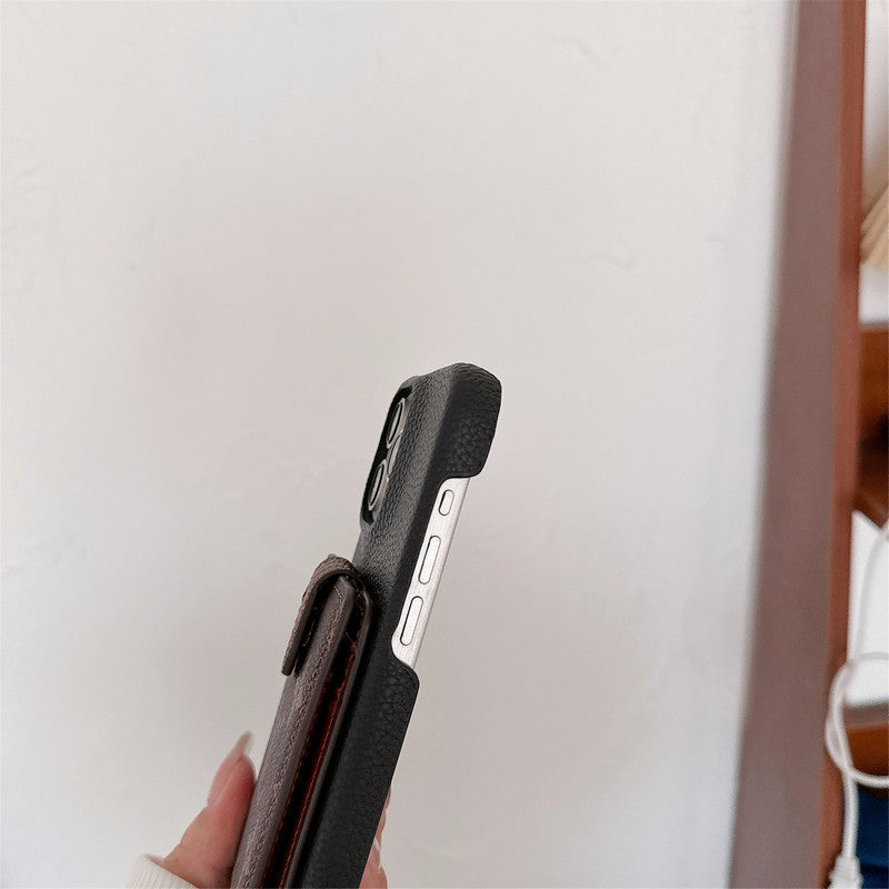 Custodia per iPhone con catena a tracolla con borsa per carte di lusso