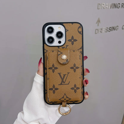 Custodia per carte di lusso Custodia per iPhone a colori classici