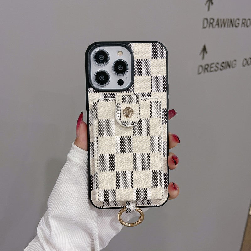 Custodia per carte di lusso Custodia per iPhone a colori classici