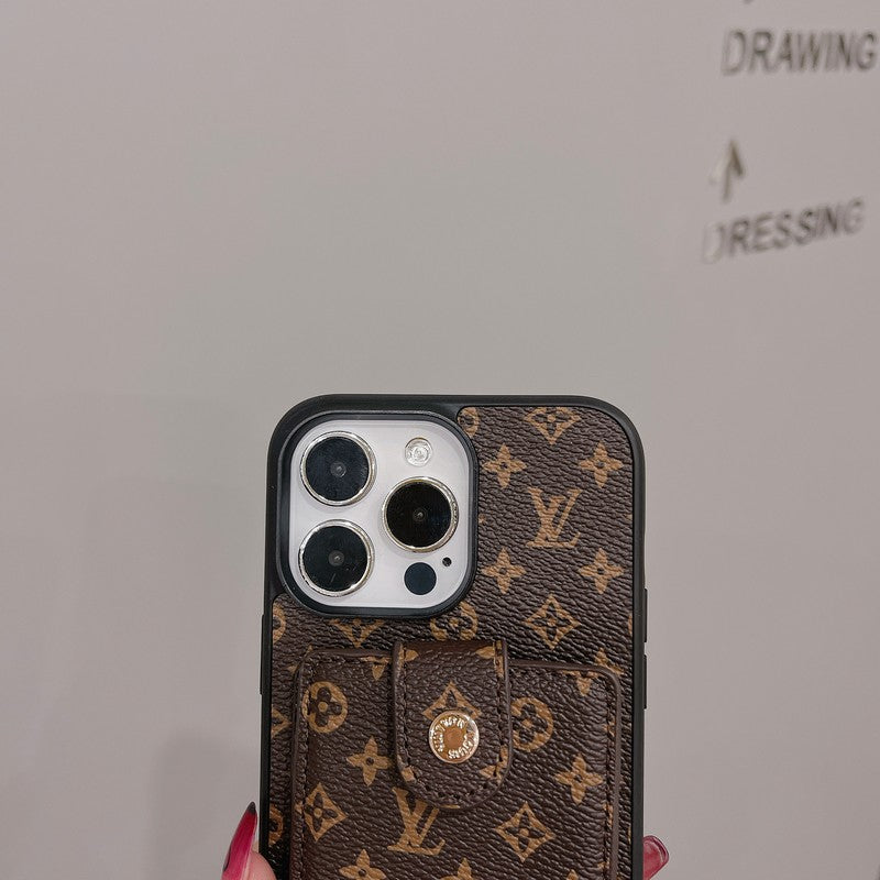 Custodia per carte di lusso Custodia per iPhone a colori classici