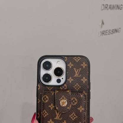 Custodia per carte di lusso Custodia per iPhone a colori classici