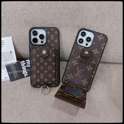 Custodia per carte di lusso Custodia per iPhone a colori classici