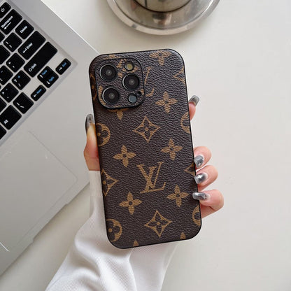 ラグジュアリーなクラシックカラーのレザーiPhoneケース