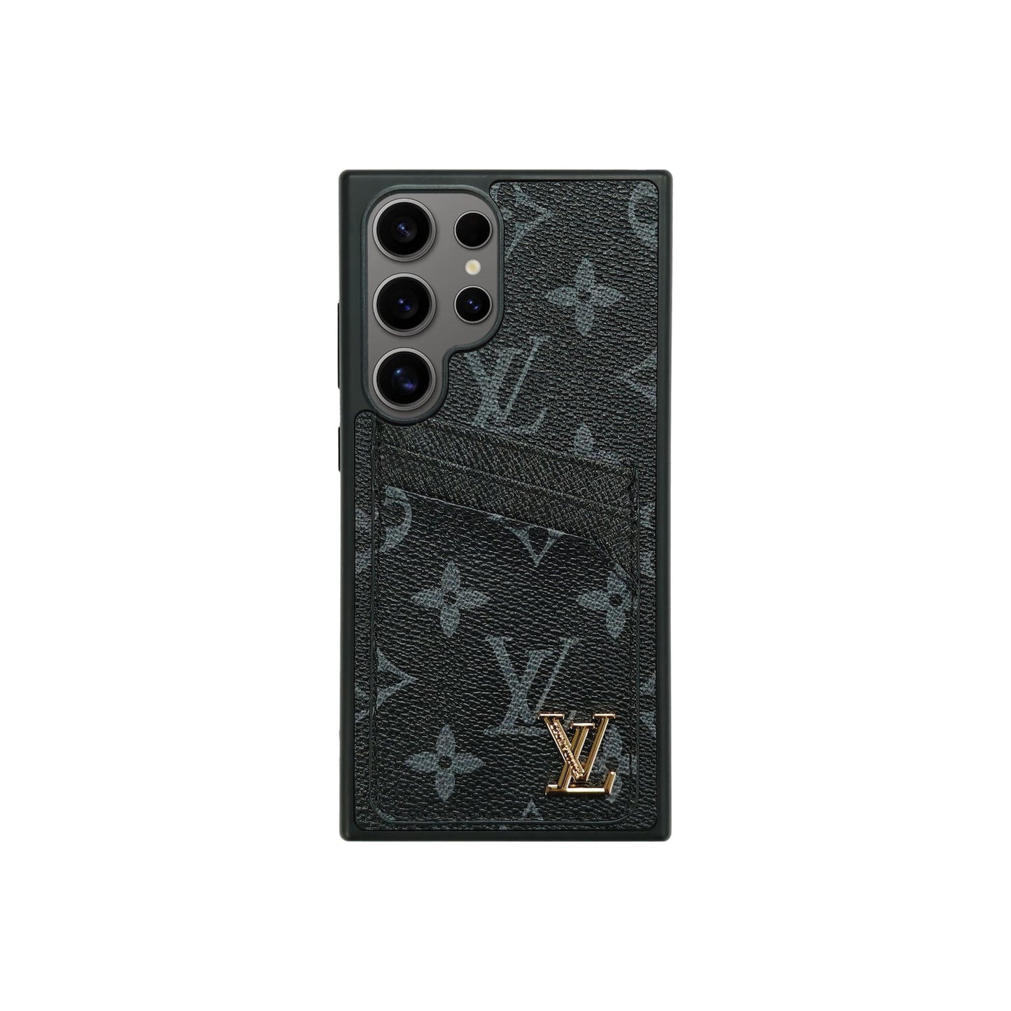 Schlichtes schwarzes Etui mit Karteninhaber-Signatur | Samsung