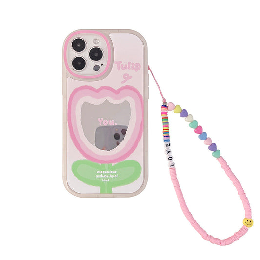 Zhao Ruth, the same style is suitable for iphone15pro max Apple 16 mobile phone case 13 chain X mirror 14 generation 11