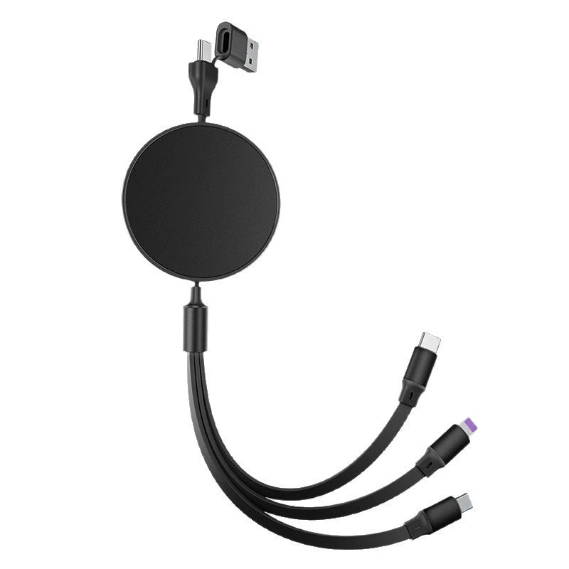 3-in-1 Fast Charging Cable – Retractable Multi Connector