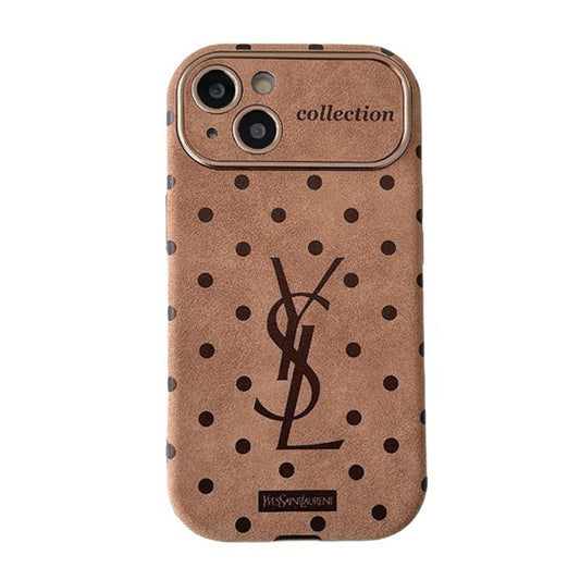 Capa para iPhone em couro marrom Saint