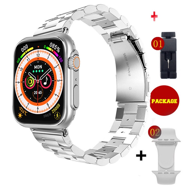NUEVO Ultra Watch Men Smart Watch Series 8 NFC Door Access Smartwatch para Android Apple Phone Watch Bands