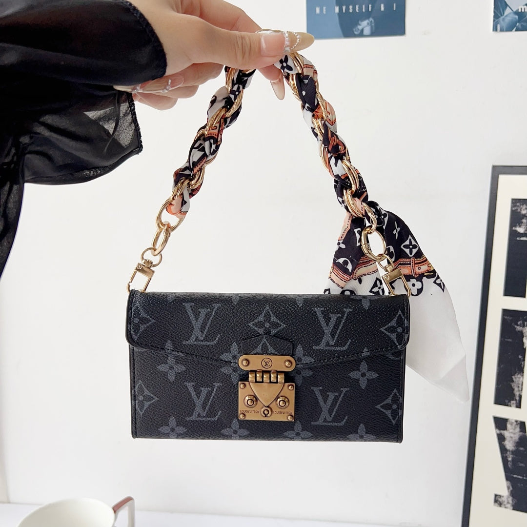 Luxury Monogram Phone Wallet Crossbody Purse – 3-in-1 Phone Bag