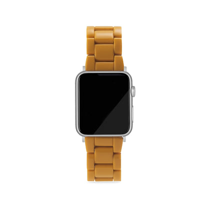 Pásek na Apple Watch v okrové barvě