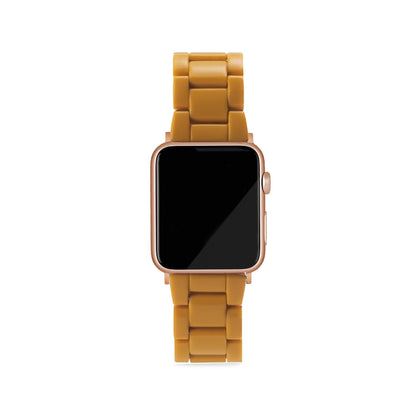 Pásek na Apple Watch v okrové barvě