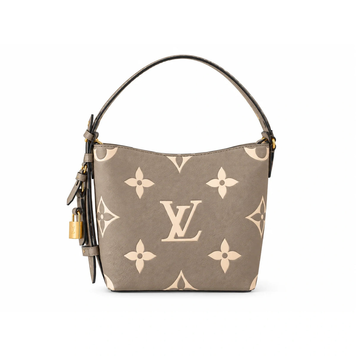 Premium Embossed Cowhide Leather Shoulder Bag