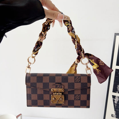 Luxury Monogram Phone Wallet Crossbody Purse – 3-in-1 Phone Bag