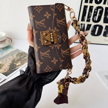 Luxury Monogram Phone Wallet Crossbody Purse – 3-in-1 Phone Bag