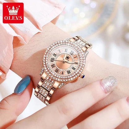 Diamond Éclat - Luxe Roman Dial Quartz Watch