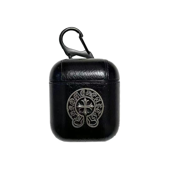 Chrome Hearts Leather AirPods Case – Gothic Style, Everyday Protection