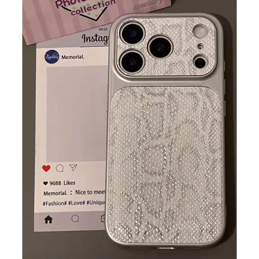 Lyxigt Snake Skin Texture iPhone-fodral