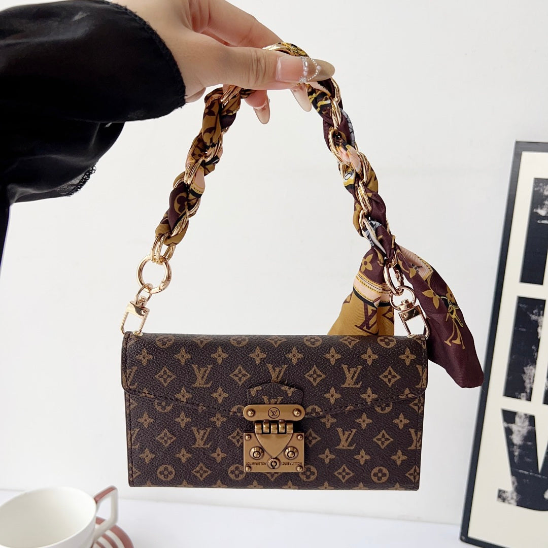 Luxury Monogram Phone Wallet Crossbody Purse – 3-in-1 Phone Bag