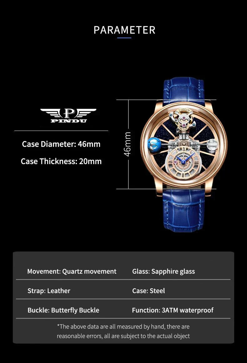 Luxusní hodinky Galactic Pioneer Chronograph Tourbillon