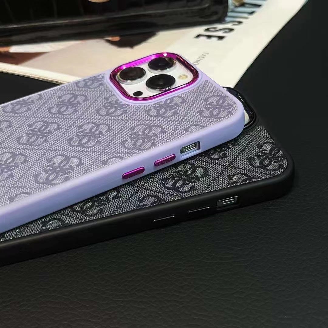 Étui pour iPhone de luxe violet-MD231025