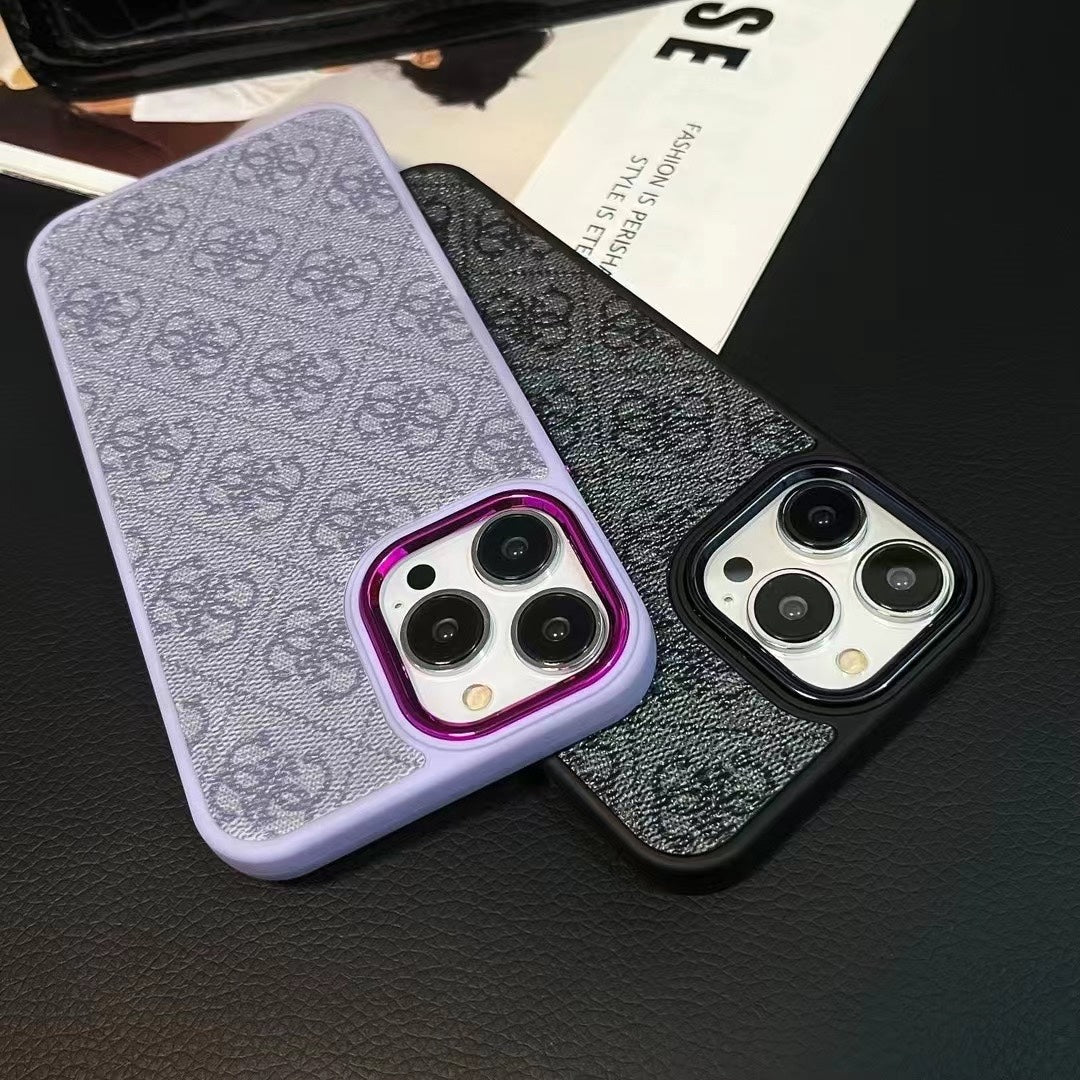 Étui pour iPhone de luxe violet-MD231025