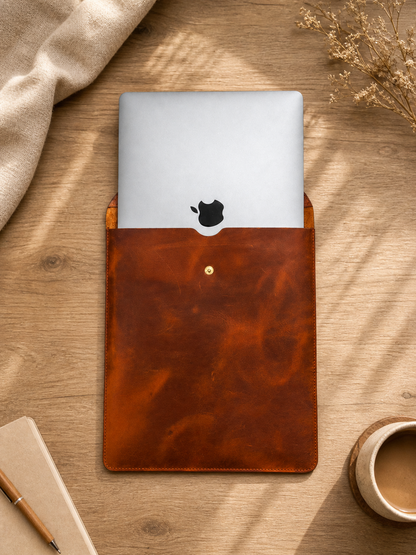 수제 가죽 MacBook 슬리브
