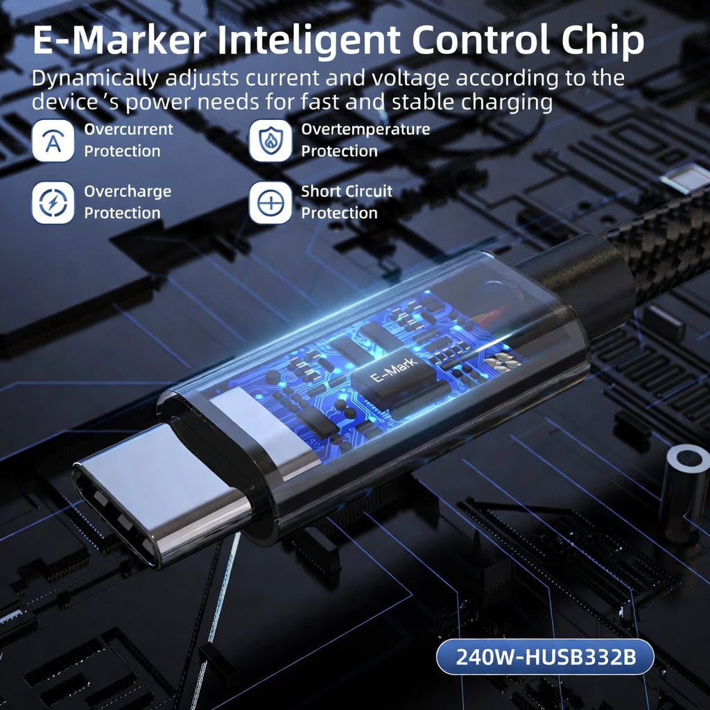 USB-C 3.2 Gen2 Cable – 100W Fast Charging, 20Gbps Data & 4K Display