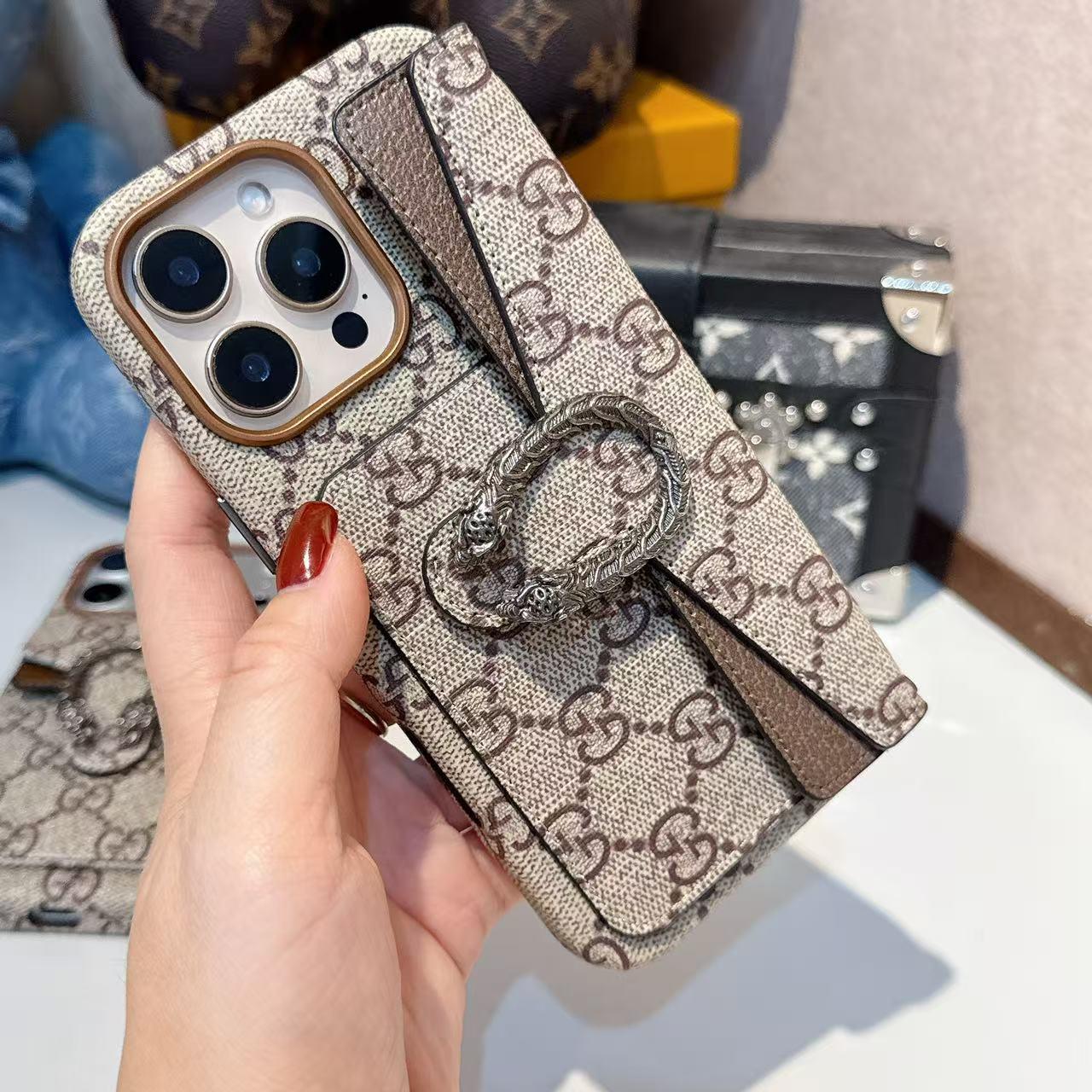 プレミアム クラシック キャンバス カード ホルダー iPhone ケース