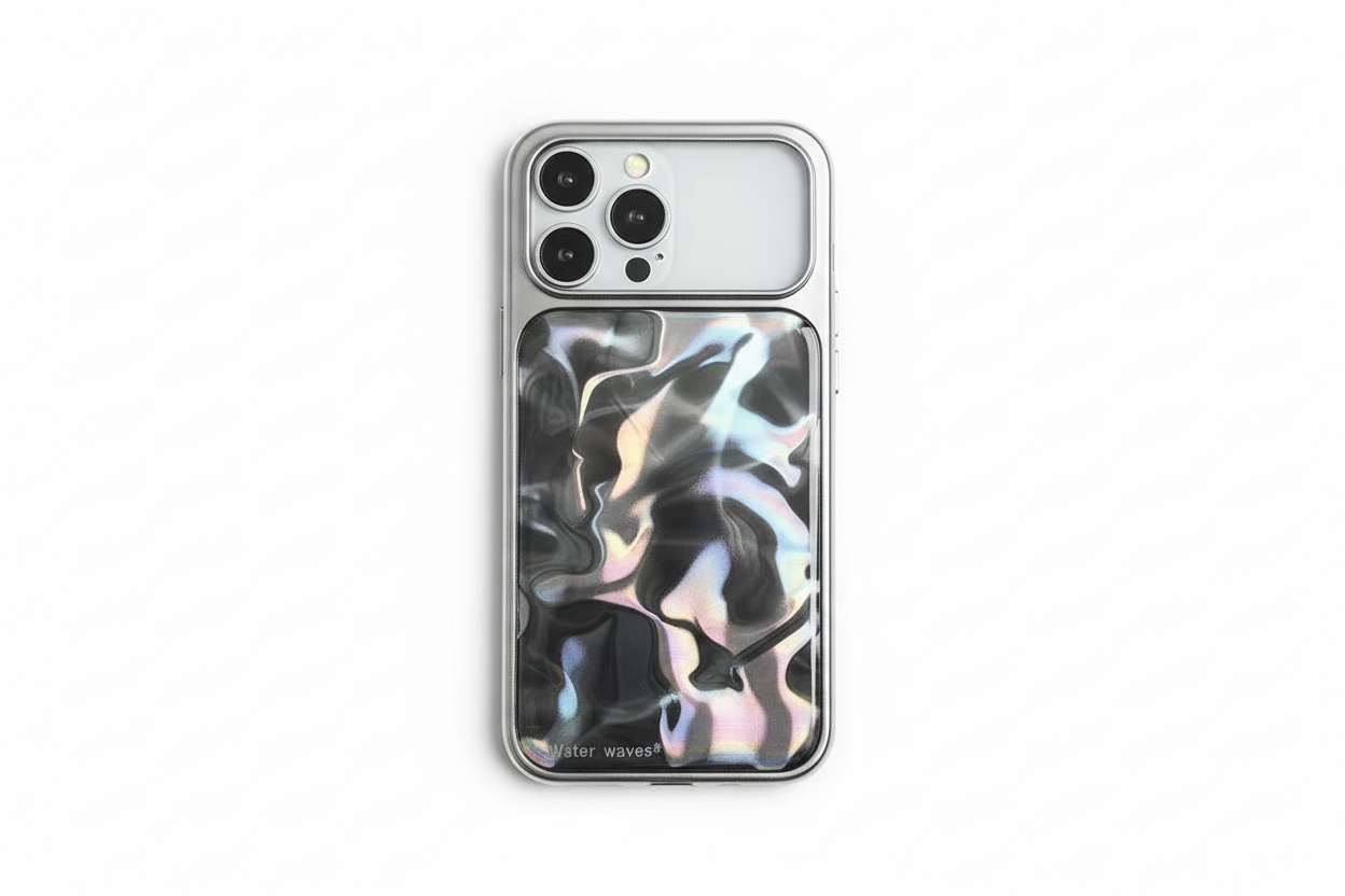 Water Ripple Gradient iPhone Case – Subtle Luster, Full Protection