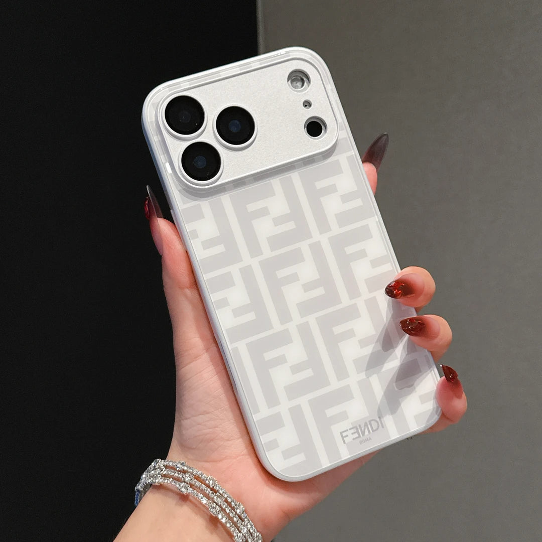 Capa para iPhone à prova de choque com padrão de luxo com proteção para câmera
