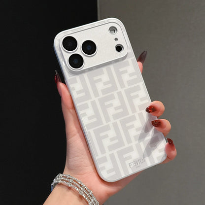 Capa para iPhone à prova de choque com padrão de luxo com proteção para câmera